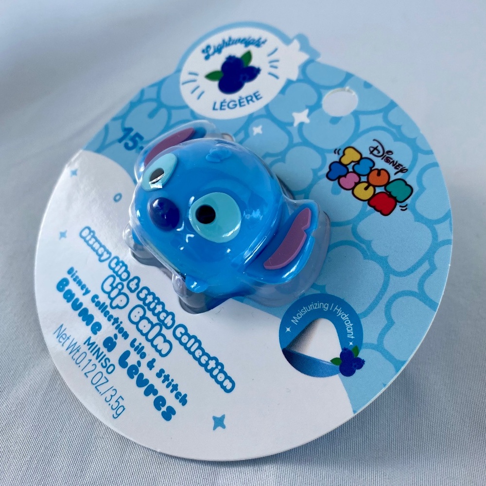 Miniso Disney Stitch Tsum Tsum Blueberry Lip Balm NWT